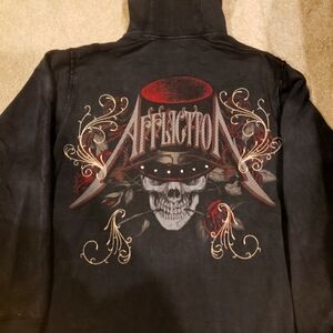 Affliction hoodie Large mens